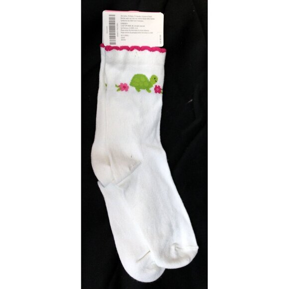 NEW 2008 Gymboree 2pc Tennis Match Shirt sz 5 Hooded Pink Polka Dot Turtle Socks - Picture 9 of 12